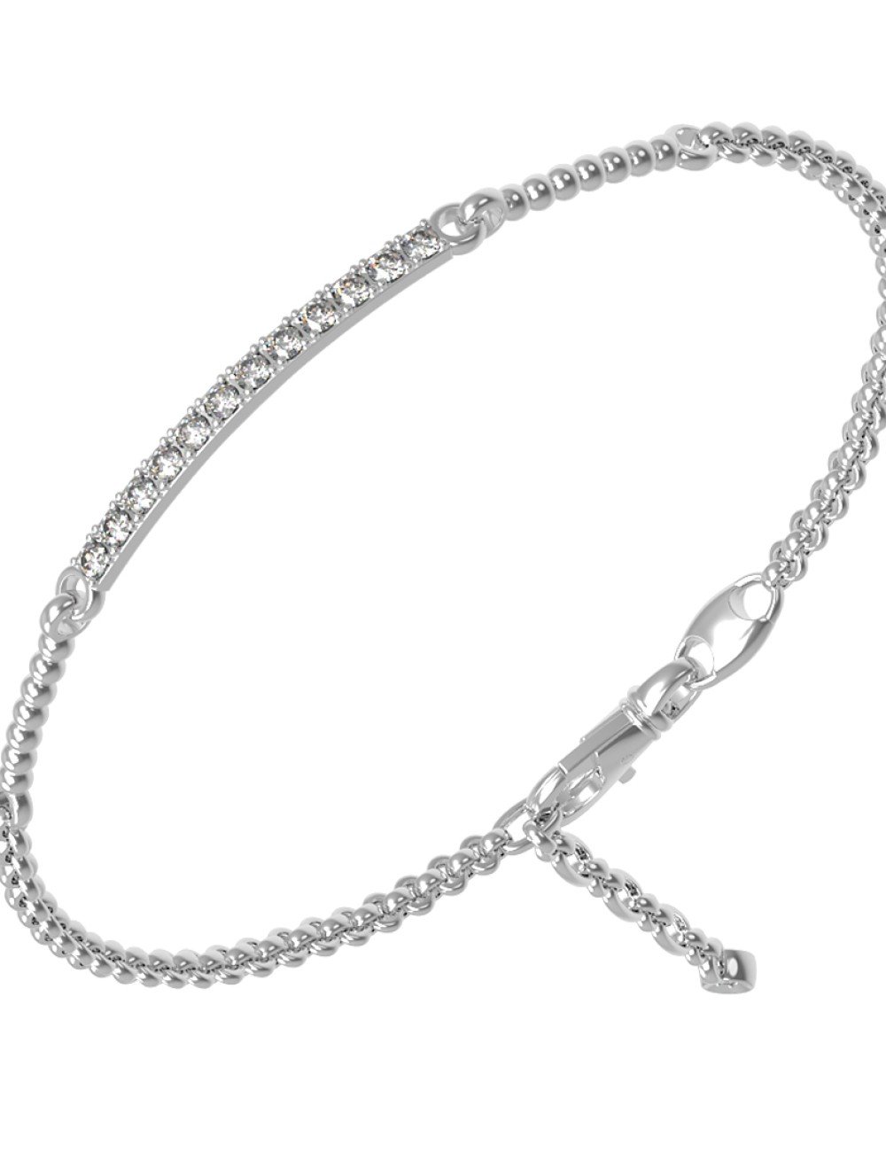 Браслет из белого золота c бриллиантами