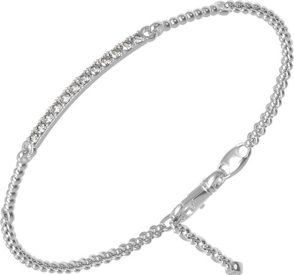 Браслет из белого золота c бриллиантами