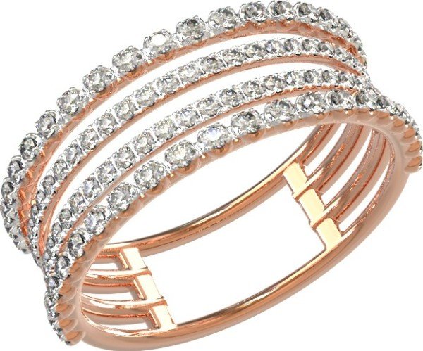 Кольцо из золота c бриллиантами