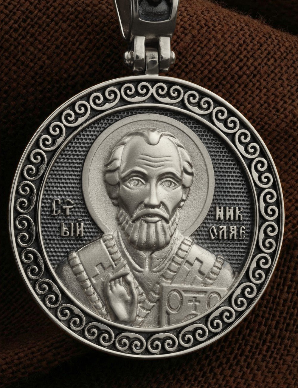 Образок из белого золота