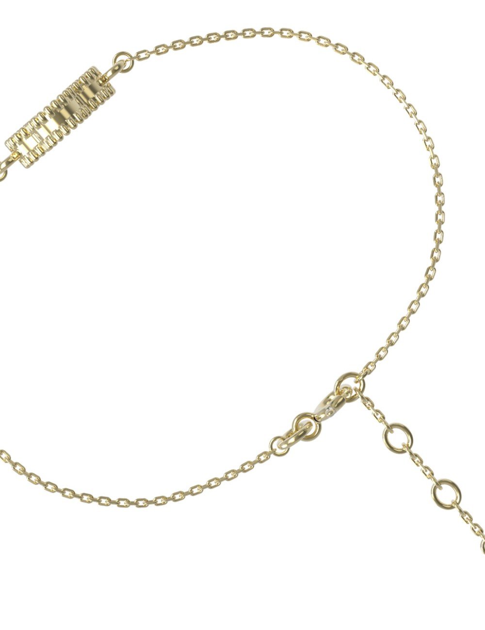 Браслет из лимонного золота c малахитом