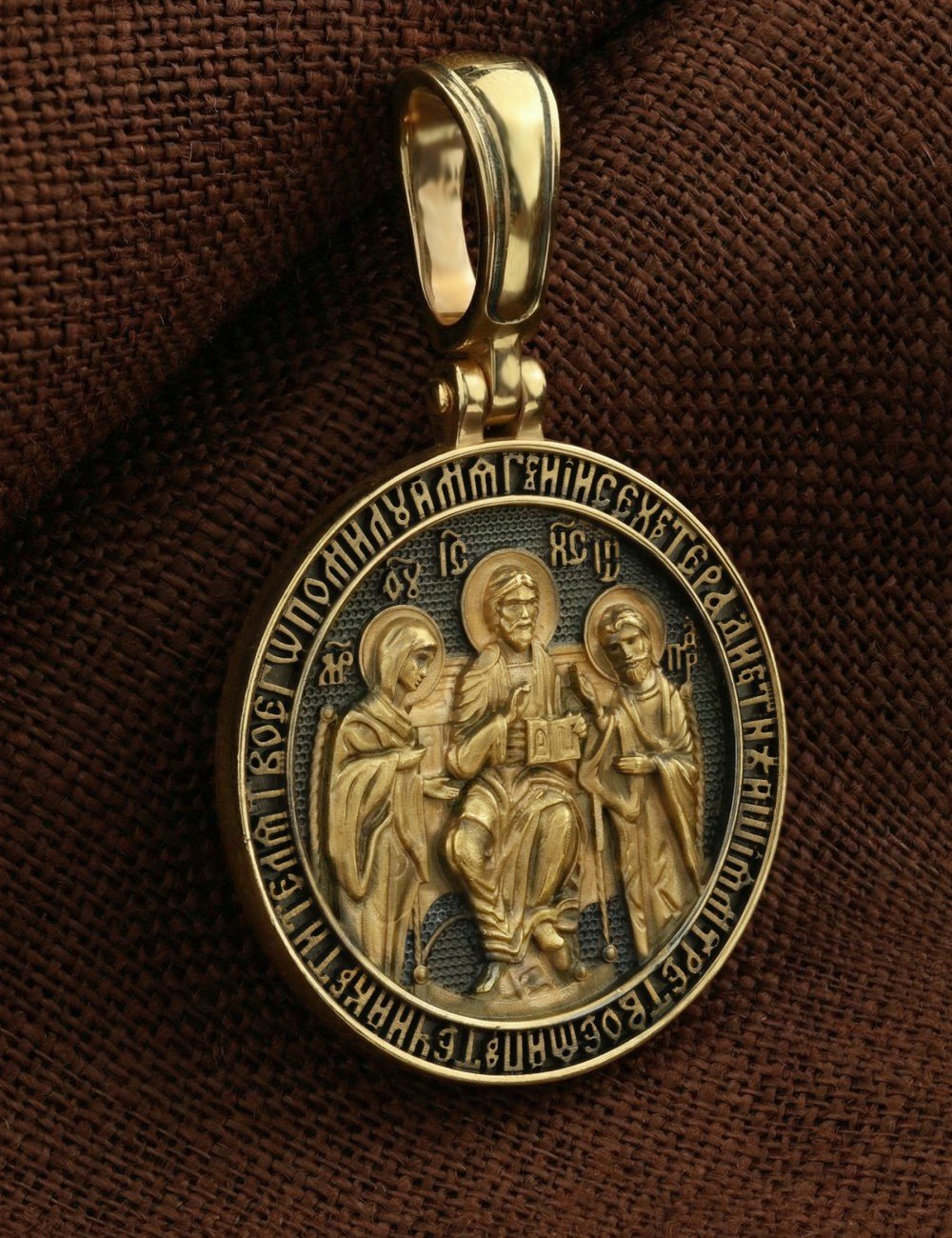 Образок из лимонного золота