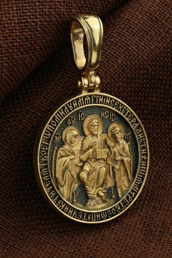 Образок из лимонного золота