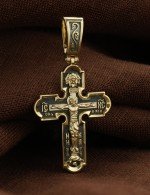 Крест из лимонного золота