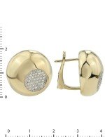 Серьги из лимонного золота c бриллиантами