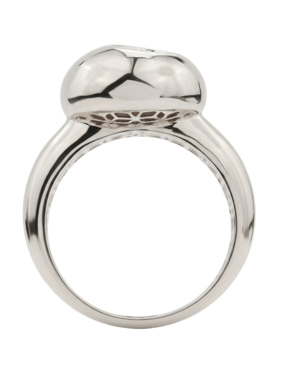 Кольцо из белого золота 585 пробы c бриллиантами