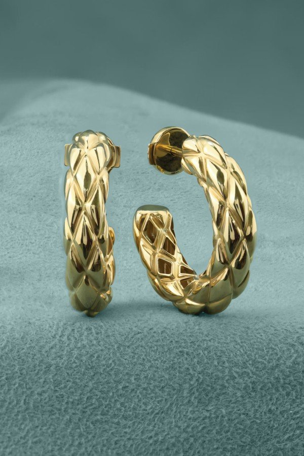 Серьги из лимонного золота