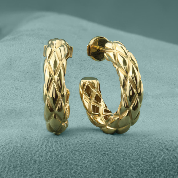 Серьги из лимонного золота 585 пробы