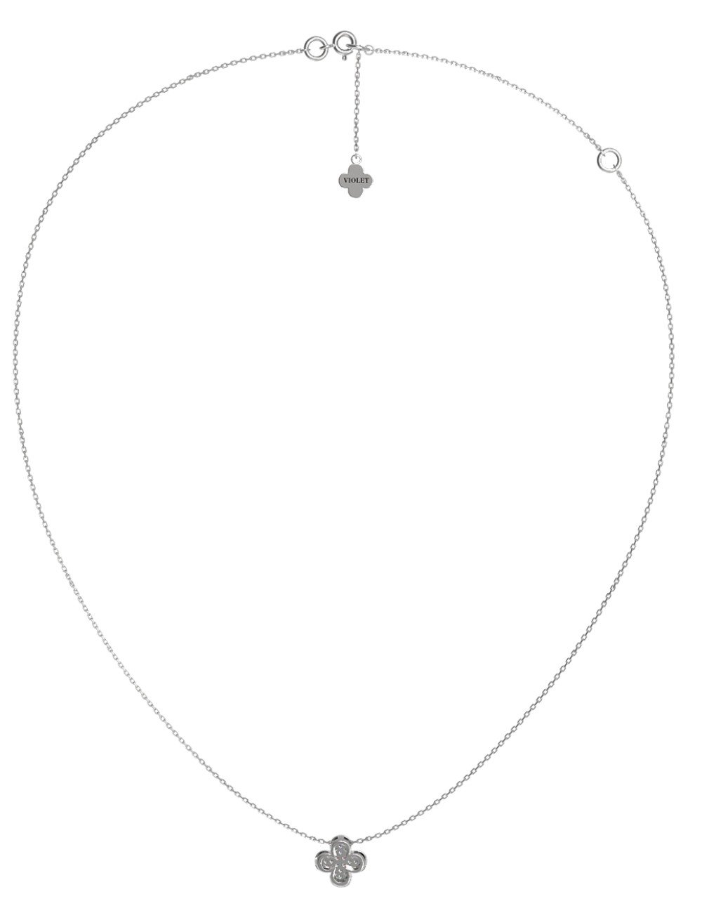 Колье из белого золота c бриллиантами