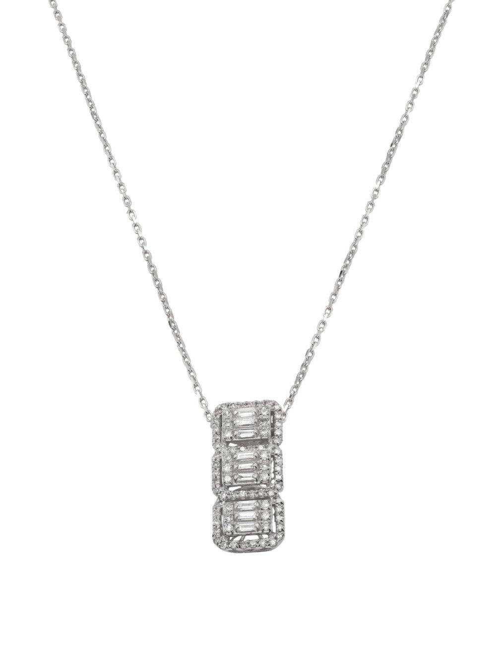 Колье из белого золота c бриллиантами