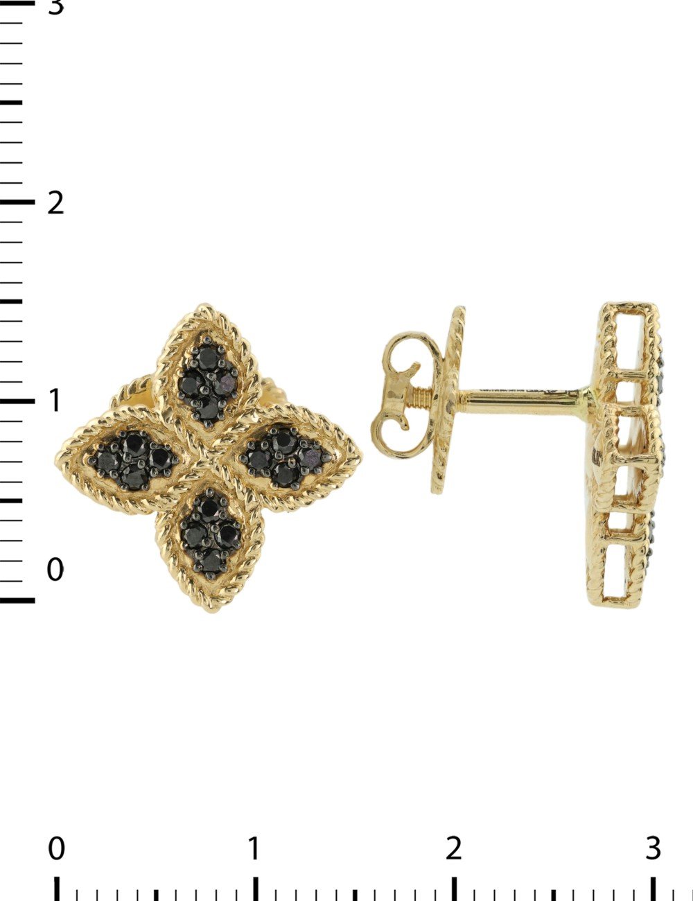 Серьги из лимонного золота c бриллиантами