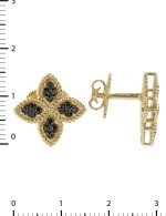 Серьги из лимонного золота c бриллиантами