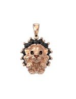 Подвеска из золота c эмалью и ониксом