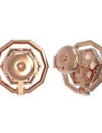 Серьги из золота c лазуритом и перламутром