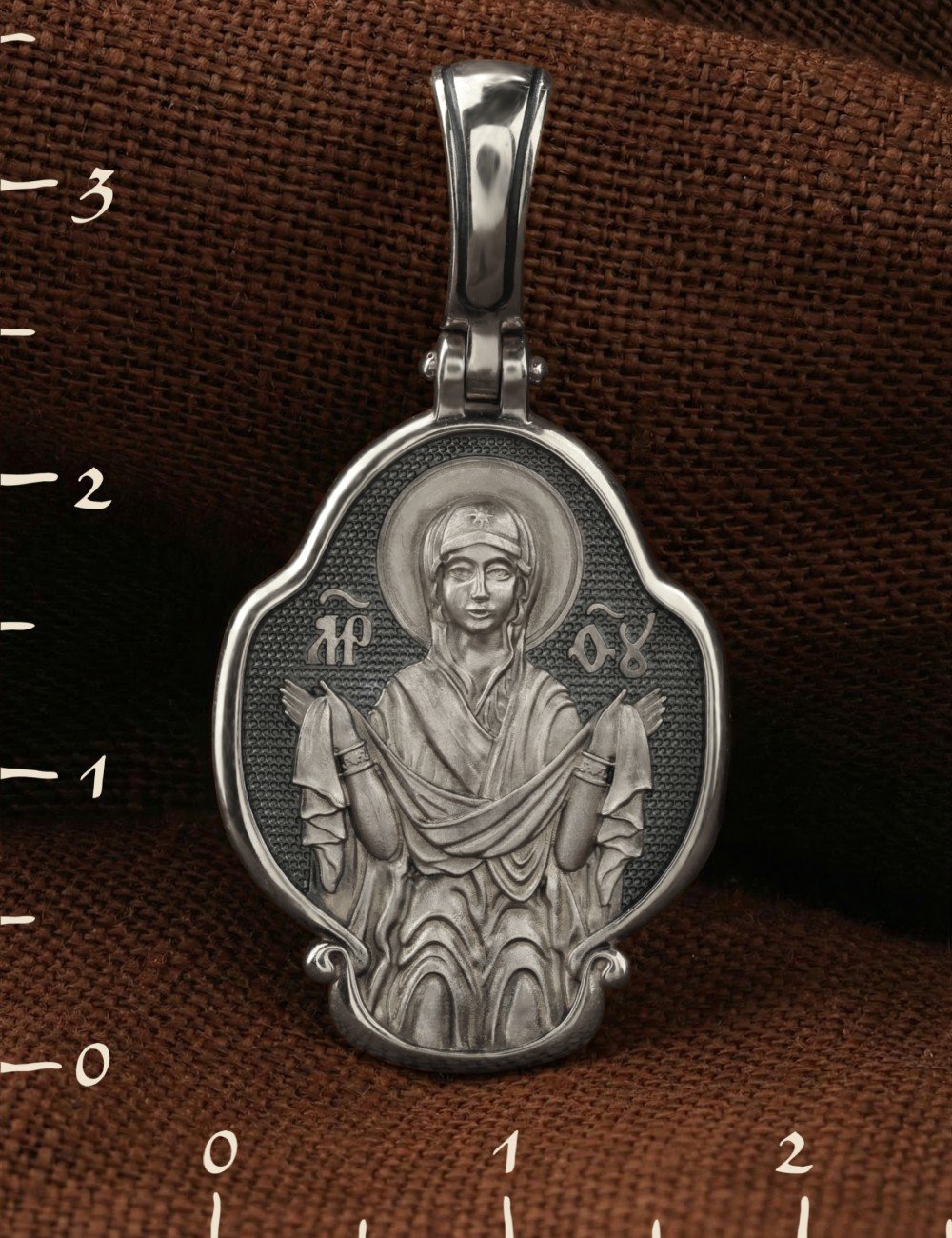 Образок из белого золота