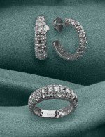 Серьги из белого золота