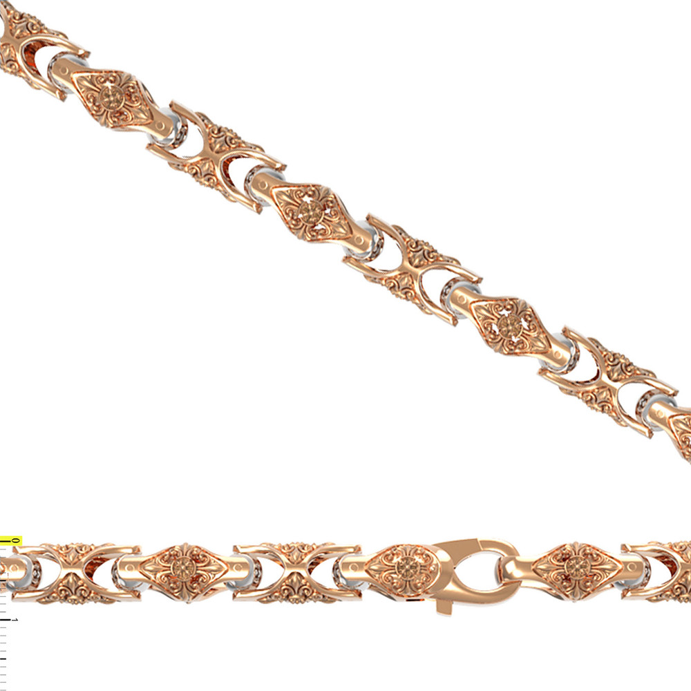 Цепь из красного золота 585 пробы