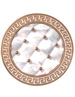 Кольцо из золота c эмалью и перламутром