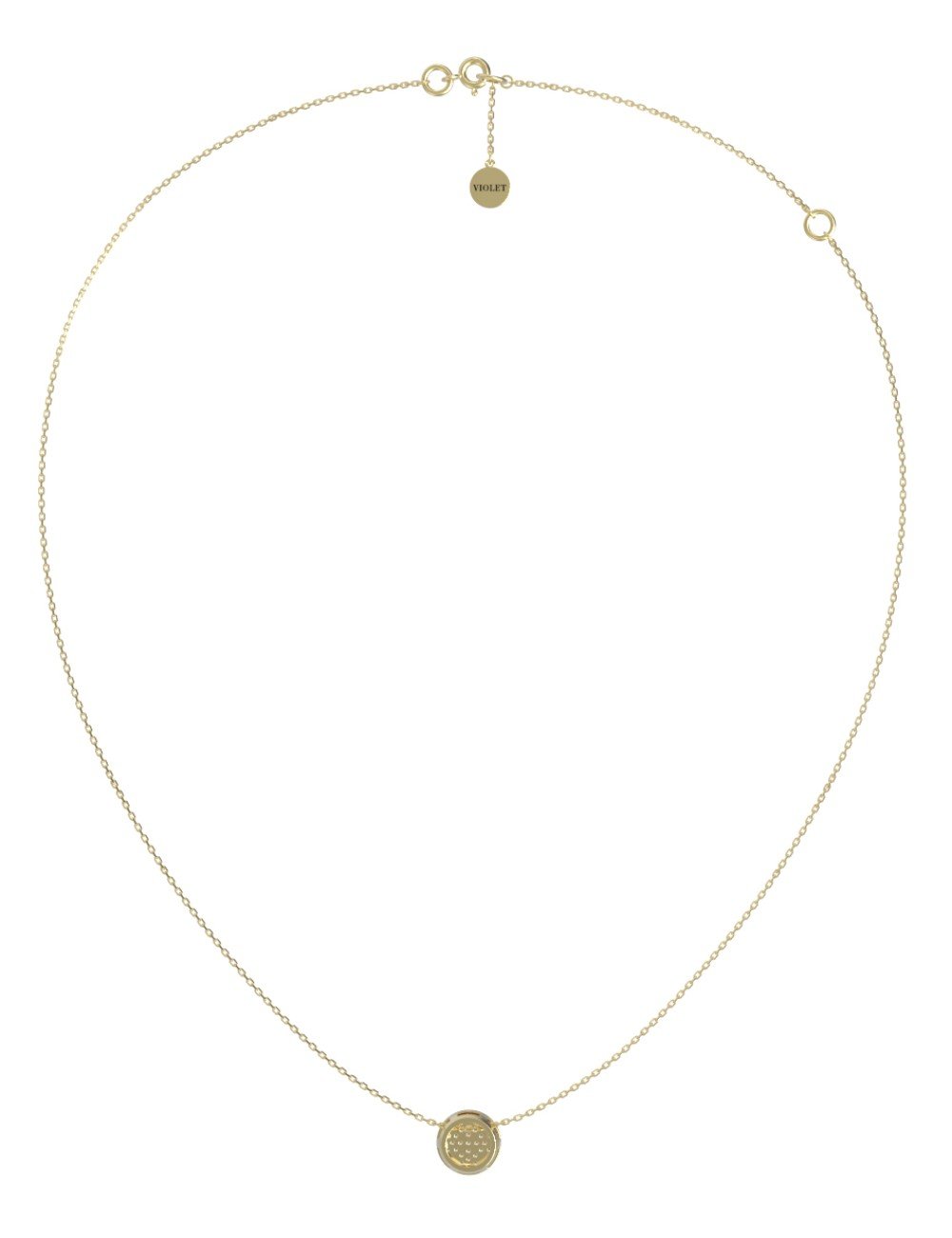 Колье из лимонного золота c бриллиантами