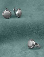 Серьги из белого золота