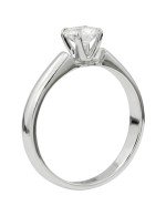 Кольцо из белого золота c бриллиантами