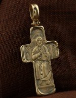 Крест из лимонного золота