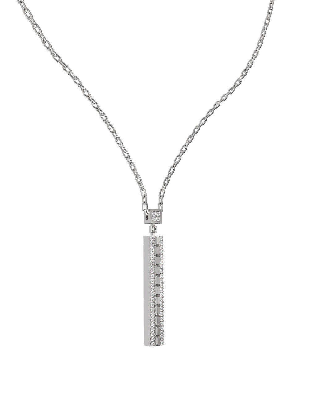 Колье из белого золота c бриллиантами