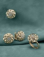 Серьги из золота c бриллиантами