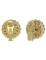 Серьги из лимонного золота c бриллиантами