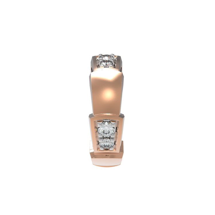 Подвеска из красного золота 585 пробы c бриллиантами