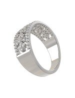 Кольцо из белого золота c бриллиантами