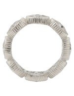 Кольцо из белого золота c бриллиантами, ониксом и перламутром