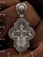 Крест из белого золота