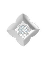 Подвеска из белого золота c бриллиантами