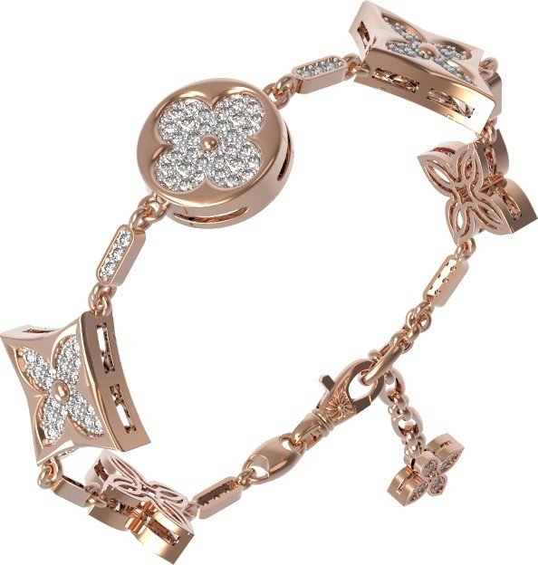 Браслет из золота c бриллиантами