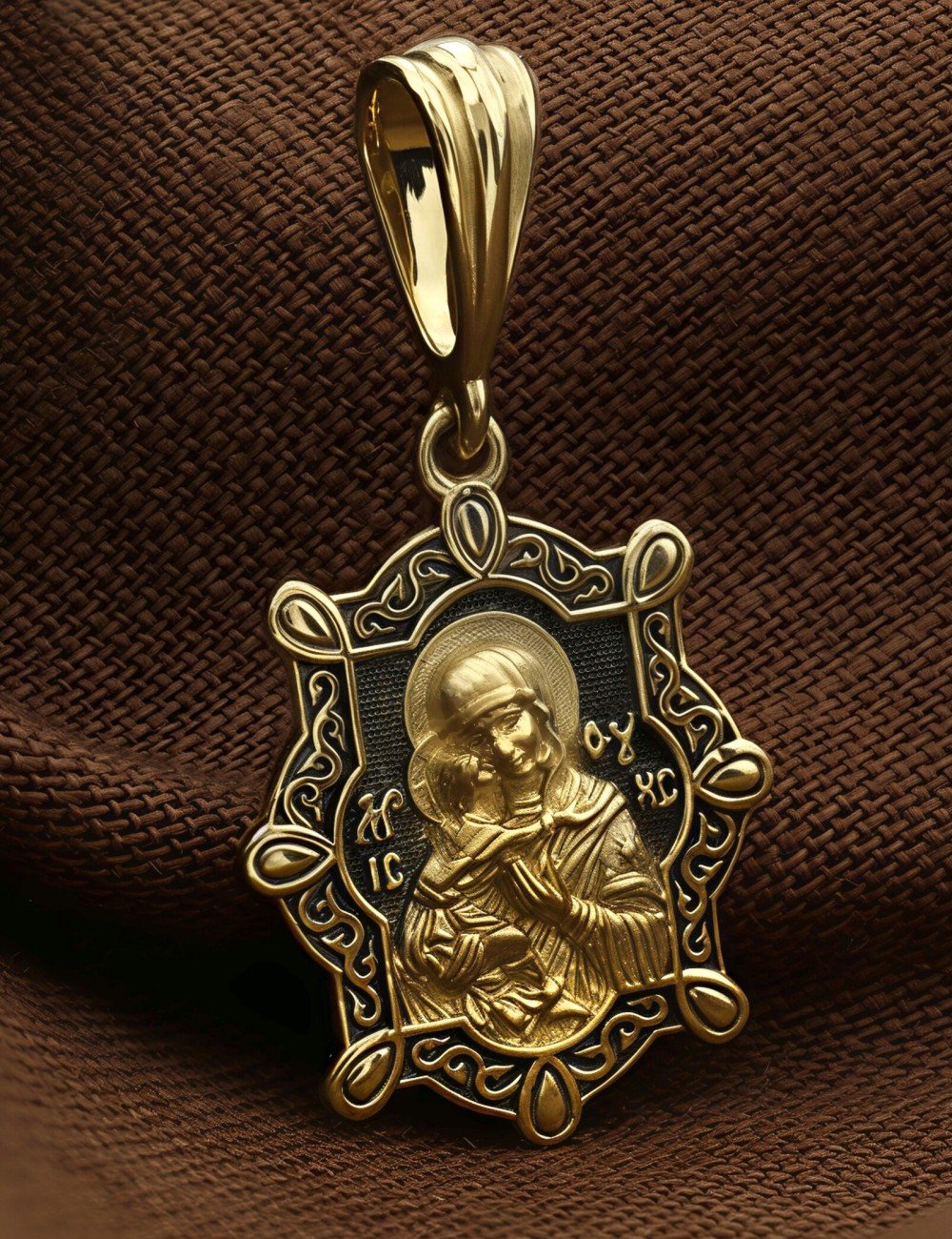 Образок из лимонного золота