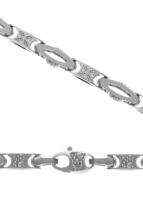 Цепь из белого золота