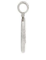 Подвеска из белого золота c эмалью