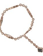 Браслет из золота c ониксом и перламутром