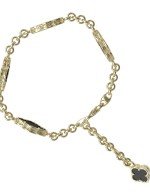 Браслет из лимонного золота c ониксом