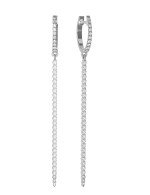 Серьги из белого золота c бриллиантами