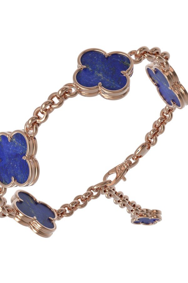 Браслет из золота c лазуритом