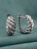 Серьги из белого золота