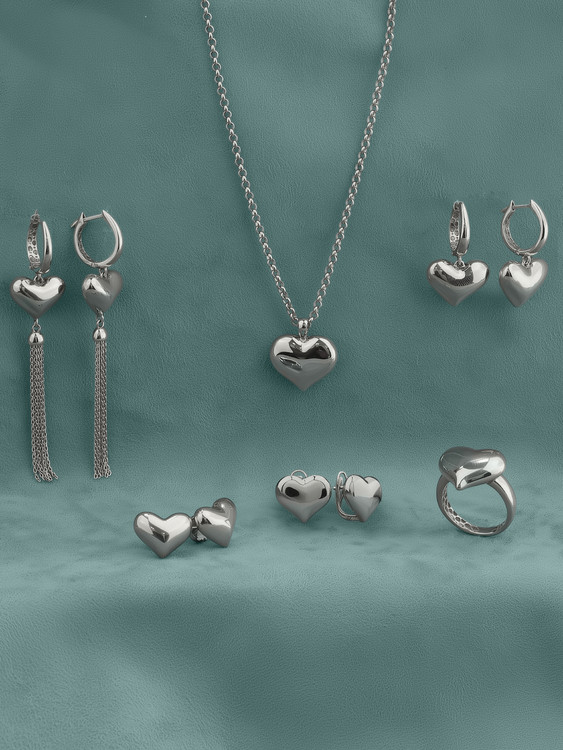 Серьги из белого золота 585 пробы