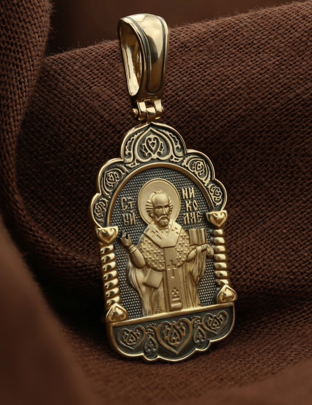 Образок из лимонного золота