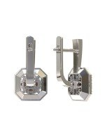 Серьги из белого золота c бриллиантами