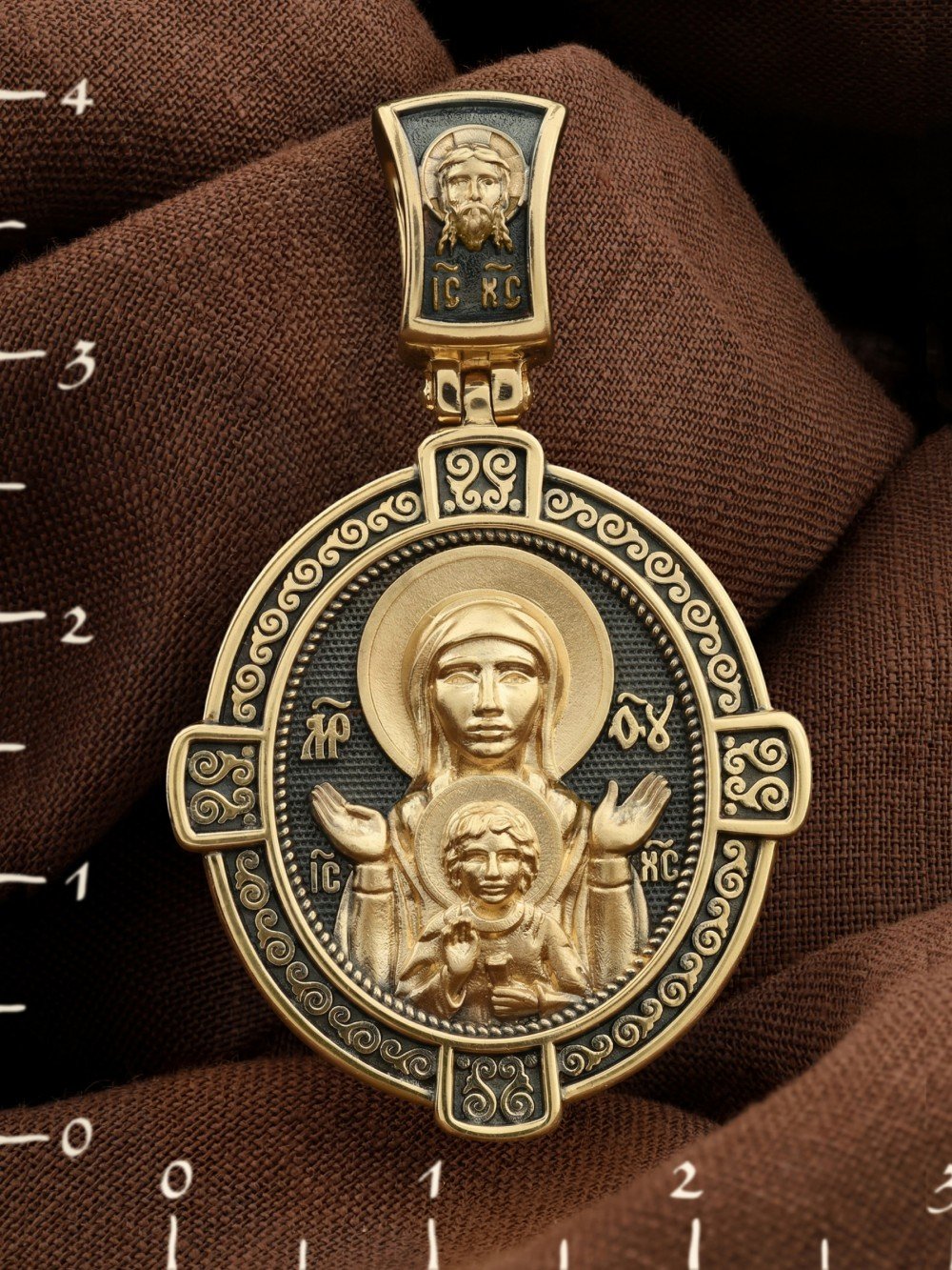 Образок из лимонного золота