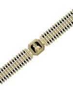 Браслет из лимонного золота c ониксом