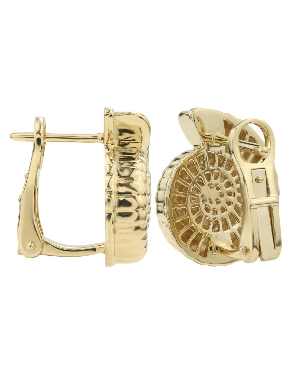 Серьги из лимонного золота