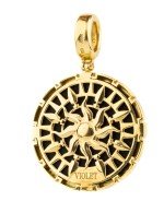 Подвеска из лимонного золота c эмалью и ониксом